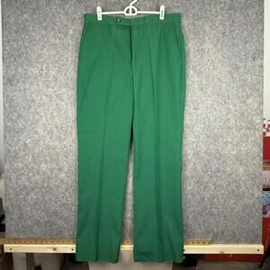 Vintage Sansabelt Golf Pants Green Christmas Vacation Eddie Costume 34 x 32 957